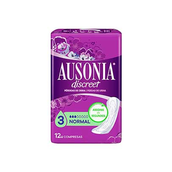Ausonia Compresa Discreet Normal 12 uds