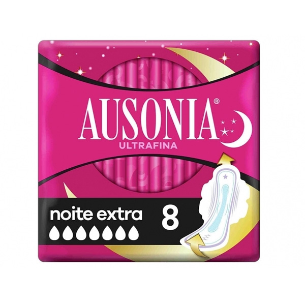 Ausonia Compresa Noche Extra Alas 8 uds
