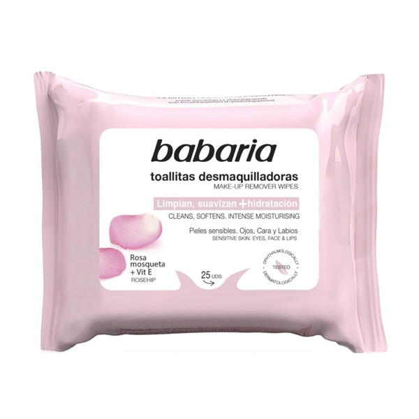 Babaria Toallitas Desmaquillantes Rosa Mosqueta