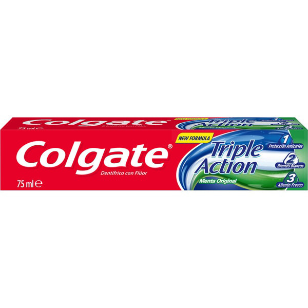 Colgate Triple Acción Menta Dentrífico 75 ml