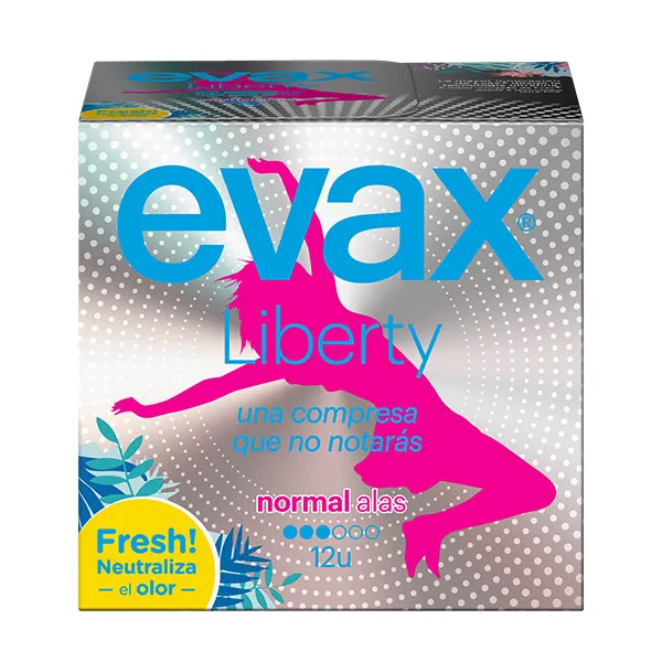 Evax Compresa Liberty Normal Alas 12 uds