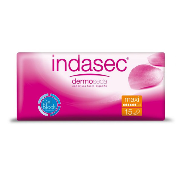 Indasec Compresa Dermo Maxi 15 uds