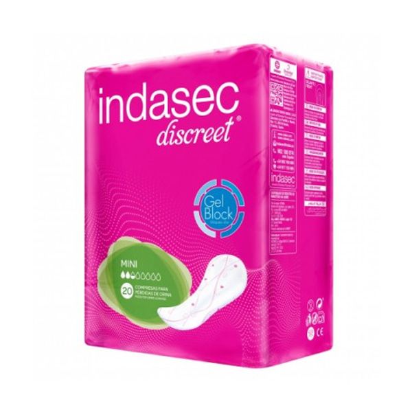 Indasec Compresa Discreet Mini 20 uds