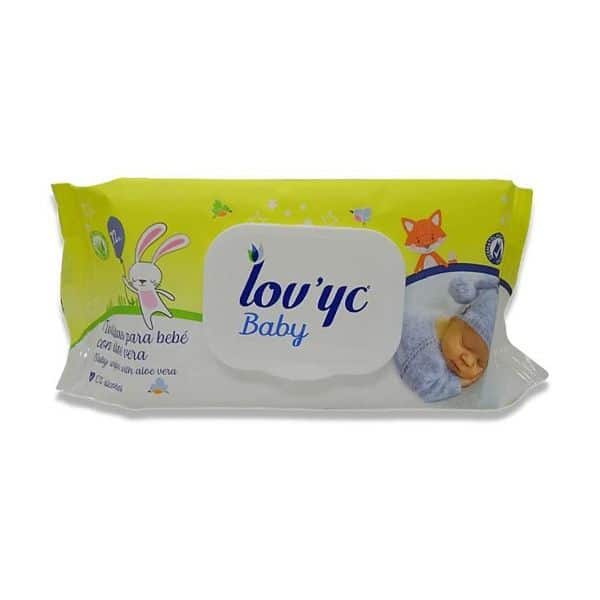 Lovyc Toallitas Baby Aloe Vera 72 uds