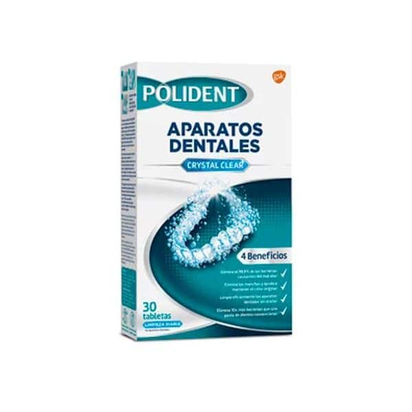 Polident Limpiador Protesis Tabletas 30 uds