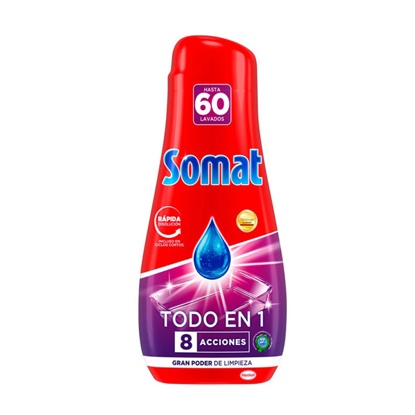 Somat lavavajillas gel 8 acciones 60 lavados