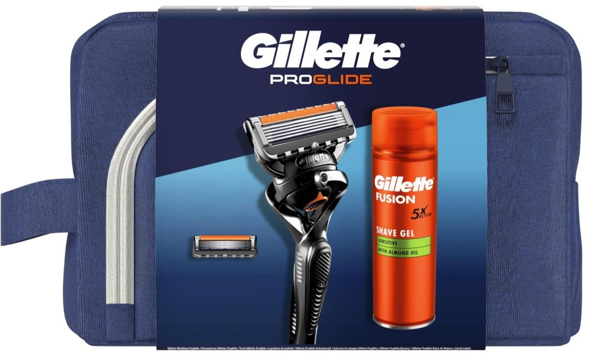 Gillette Fusion Proglide Máquina + Recambio + neceser