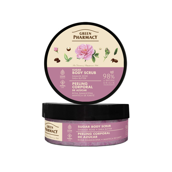 Green Pharmacy Exfoliante corporal Rosa Damasco y Karité 200ml